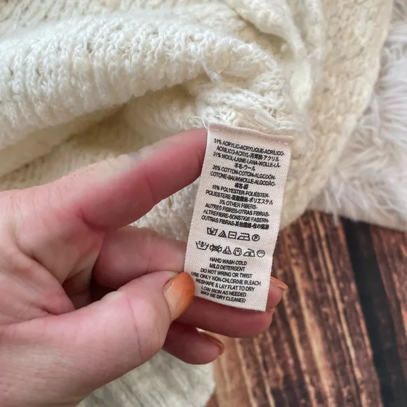 Free People Knit Ivory Sweater - Picture 5 of 7